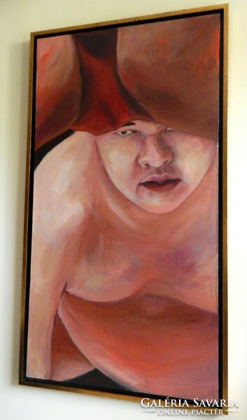 Verebics agnes - sumo / 138x78cm / oil on canvas