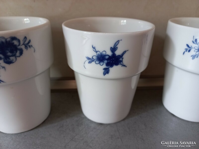 Blue rose Bavarian porcelain cup