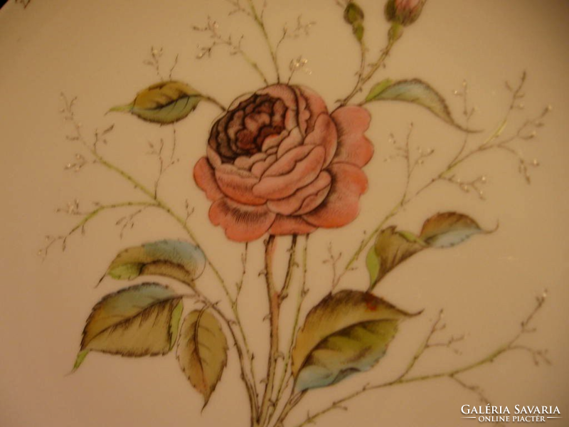 Fürstenberg rózsás falitányér évfordulós, 50. házassági