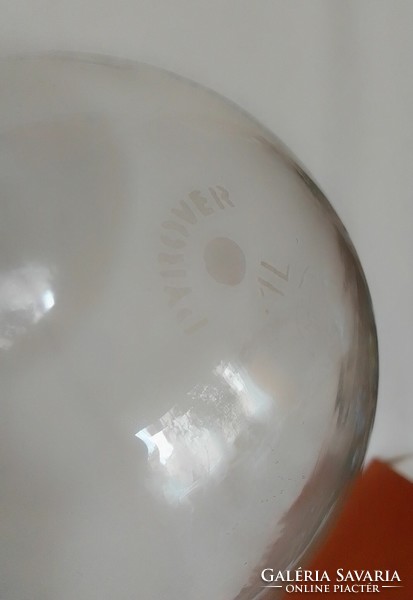 Régi jelzett Pyrover laboratóriumi üveg lombik 1 literes hibátlan állapotban, ritka!