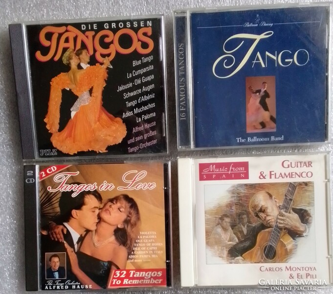 4 CDs with factory programs, Spanish Latin dances, tango, flamenco