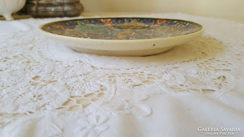 Antique ceramic wall plate, wall decoration