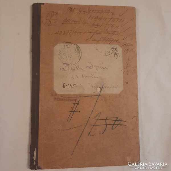 The payment book issued by the Hungarian Royal Tax Office in 1912