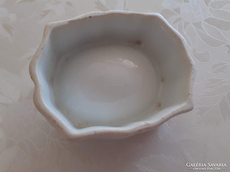 Antik Elbogen porcelán sótartó népi asztali fűszerkínáló 1 db