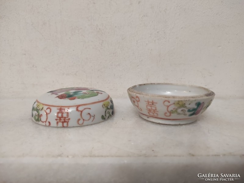 Antique Chinese porcelain painted bonbonier 565 5897