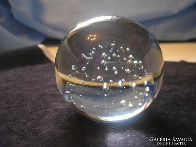 Levélnehezék kristály díszes Légbuborékos