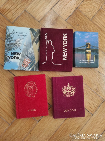 Minikönyv - Budapest, New York, London, Athén