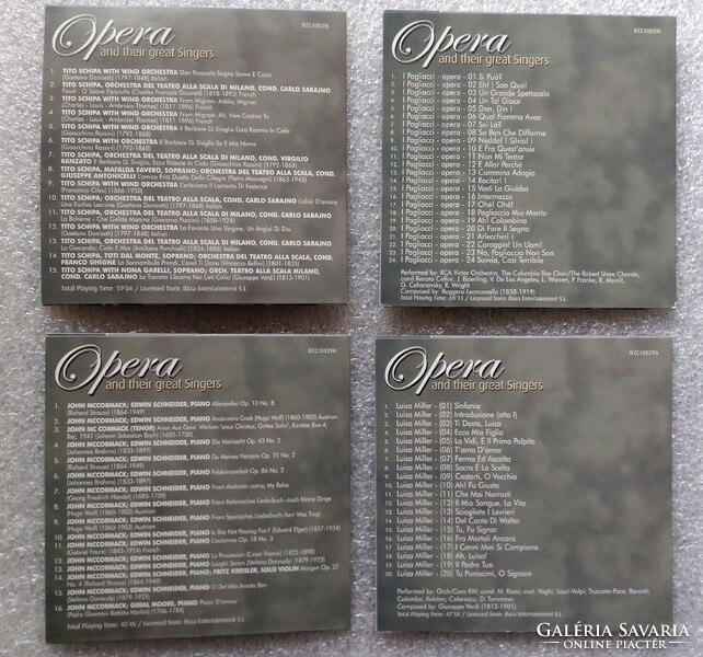 Classical opera arias 10 disc CD selection Callas, Gigli, Caruso, Björling, Ruffo, McCormack