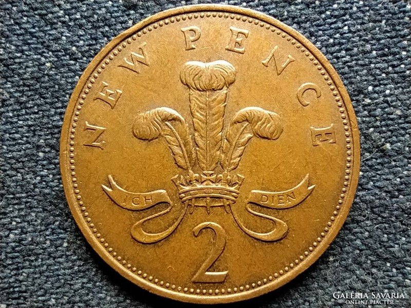 Anglia II. Erzsébet (1952-) 2 Új Penny 1971 (id53368)