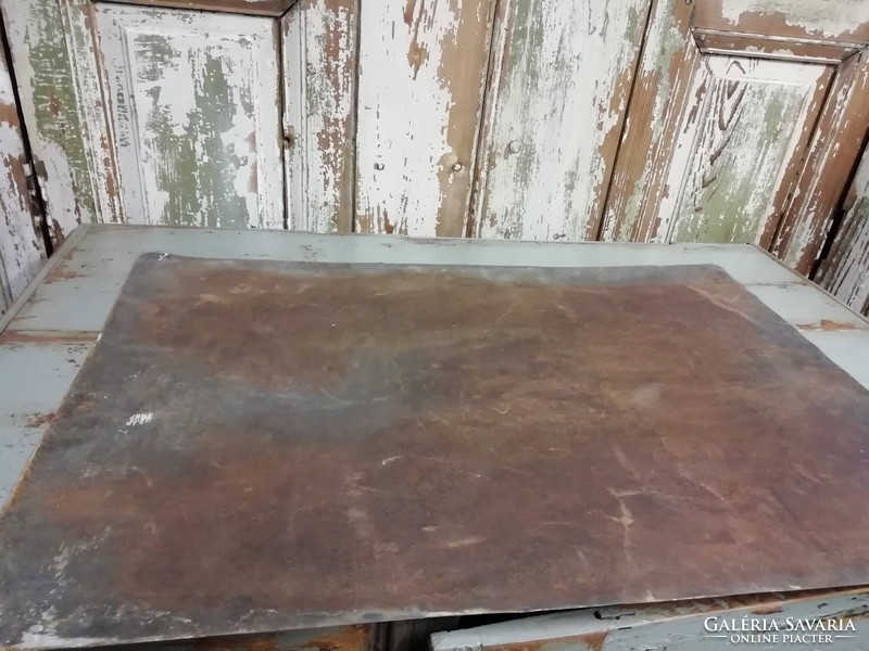 Wall end plate, grease trap wall protector from the 1950s, product of the Győr plate goods factory