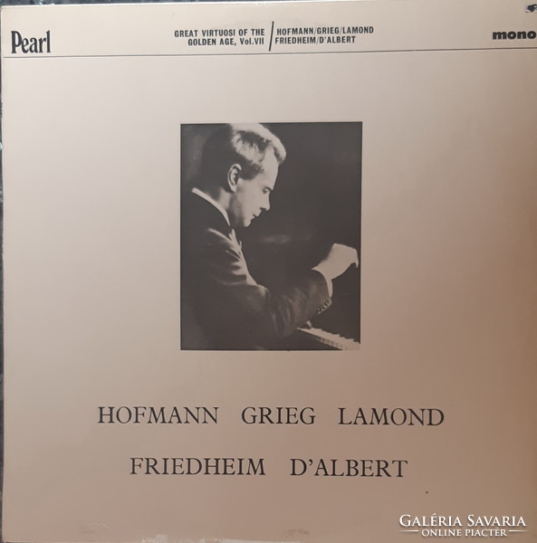 Great virtuoso of the golden age - rare pianist lp vinyl record vinyl