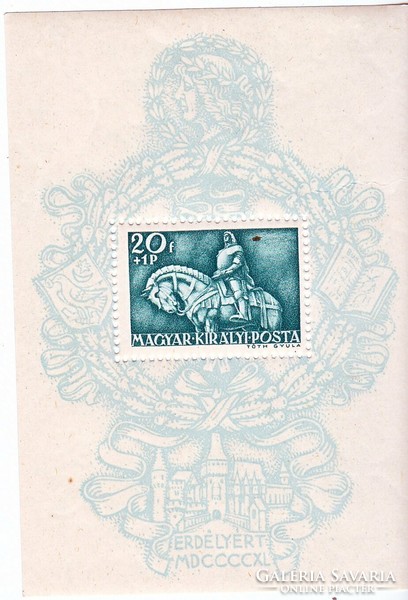 Magyarország félpostai bélyeg blokk 1940
