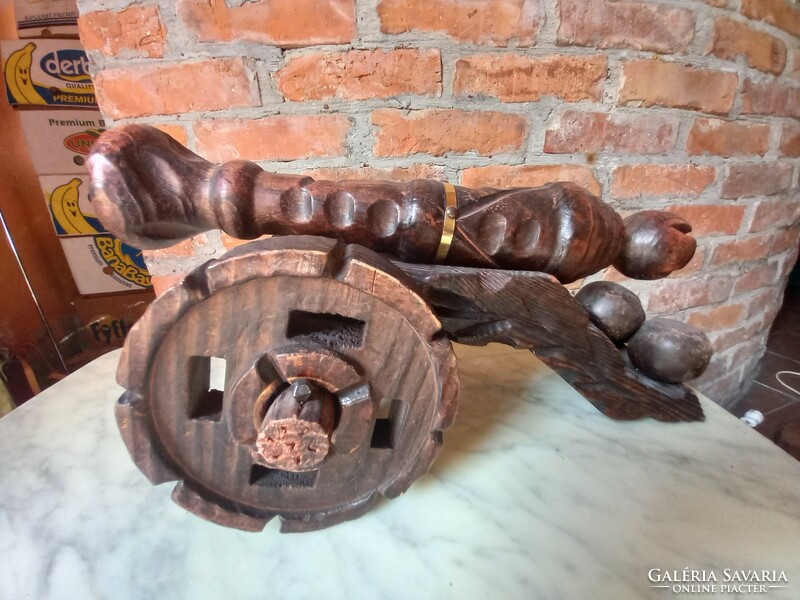 45 X 25 cm wooden decorative cannon carved wooden statue for sale