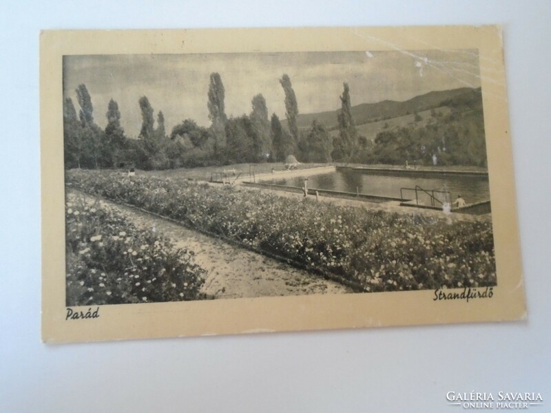 D190746   Régi képeslap  -Parád  -Strandfürdő   1950k