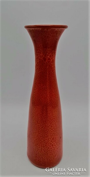Retro vase, Hungarian applied art ceramics, 26.2 cm