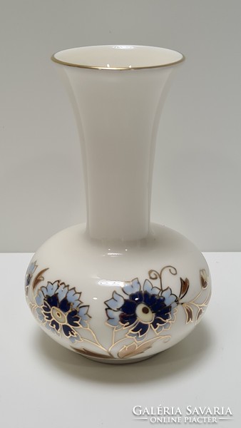 Zsolnay Búzavirág mintás váza 12 cm