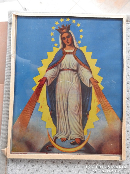Old Virgin Mary print