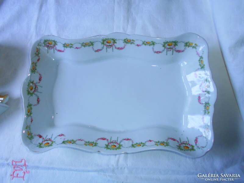 Antique porcelain center serving bowl 36 cm x 23 cm