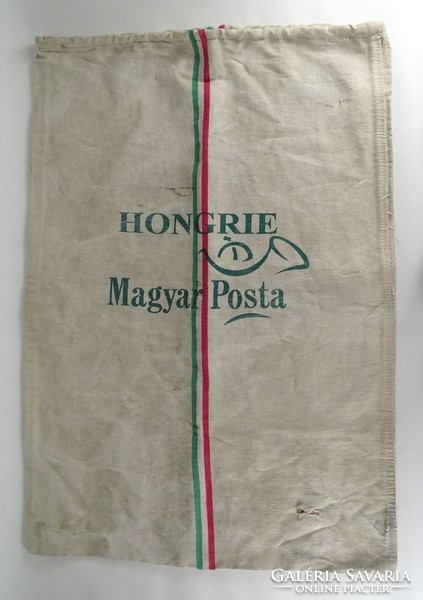 1K598 tricolor Hungarian post canvas mail bag 62 x 90 cm