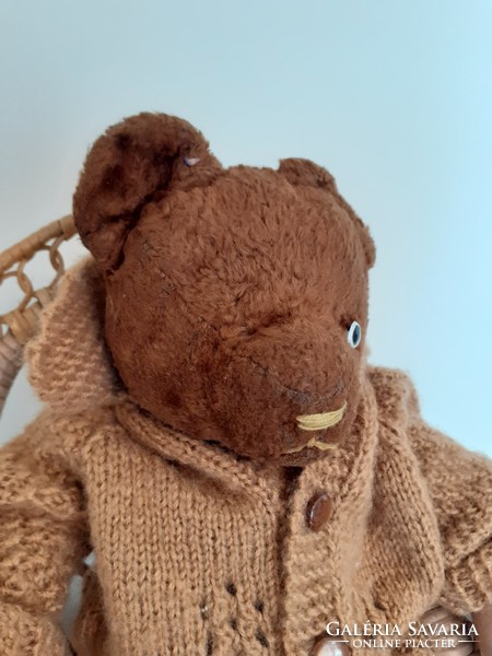 Old toy teddy bear vintage brown teddy bear
