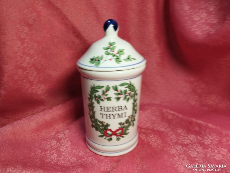 Porcelain apothecary jar, spice holder