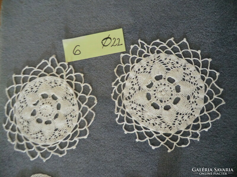 6 Laces in pairs, rustic 20 and 21 cm in diameter