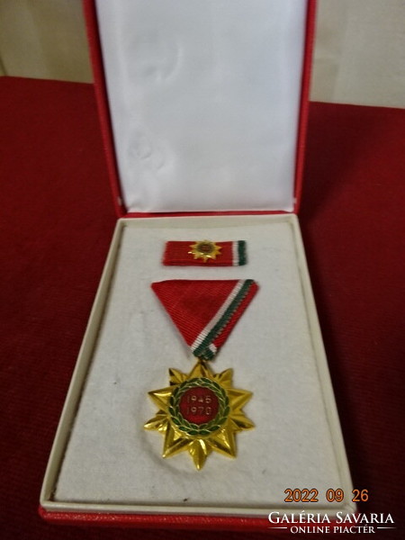 Liberation, jubilee commemorative medal, 1945 - 1970. Available! Jokai.