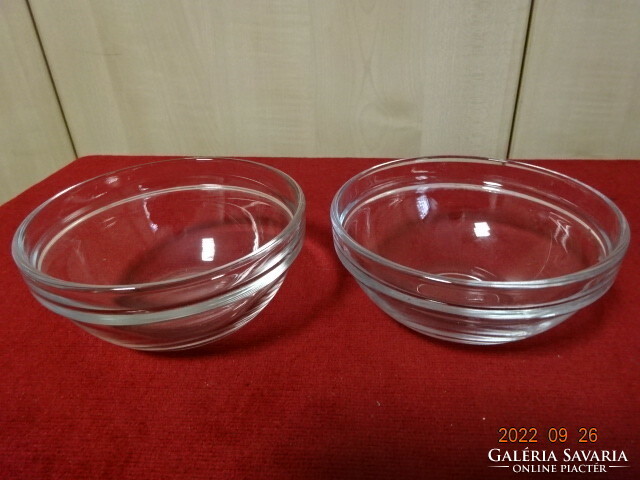 Arcoroc French glass bowl, diameter 12 cm. Two pieces in one. He has! Jokai.