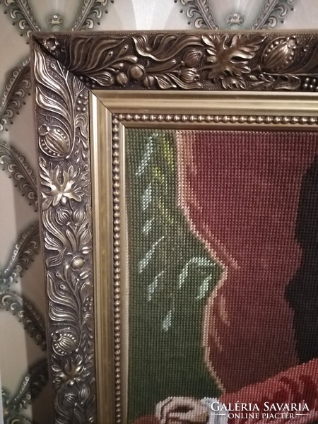 Tapestry in a nice frame 71x54 cm