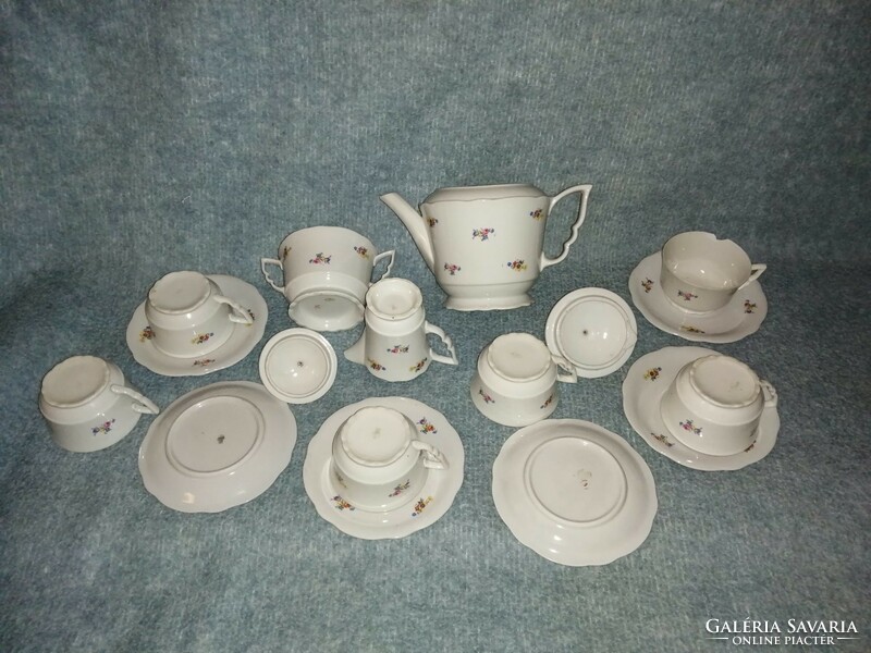 Zsolnay porcelain tea set with leprechaun ears (z-6)