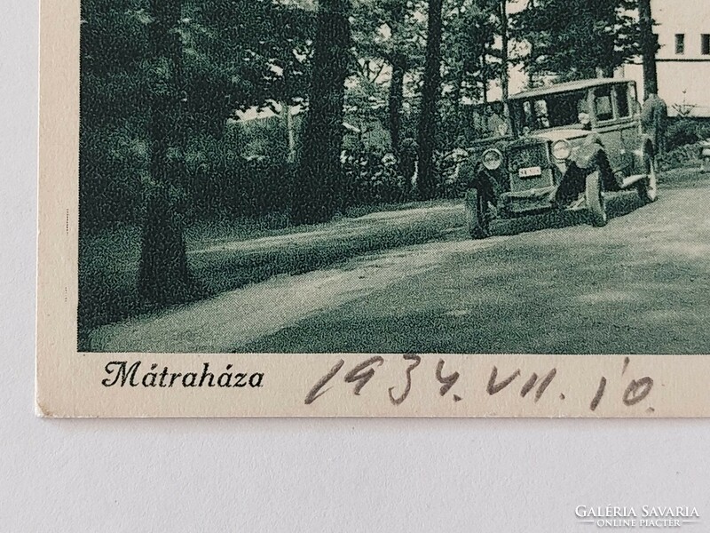 Régi képeslap 1934 fotó levelezőlap Mátraháza turistaszálló