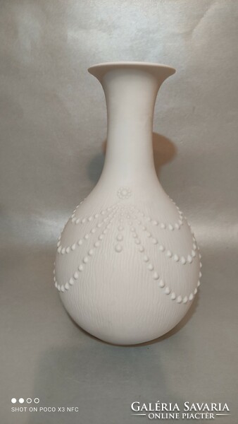 A. K. Kaiser porcelain vase marked with string of pearls pattern