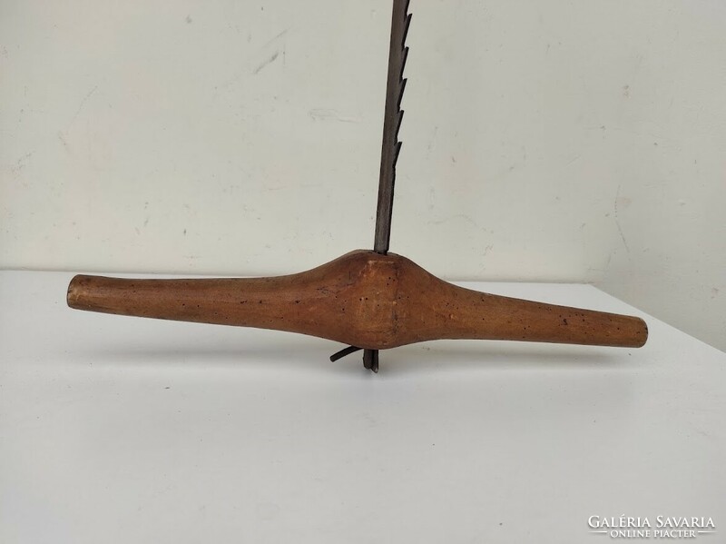 Antique saw two-person woodcutter carpenter's tool tool special collector's rarity 103 5899