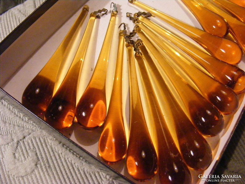 Amber glass drop
