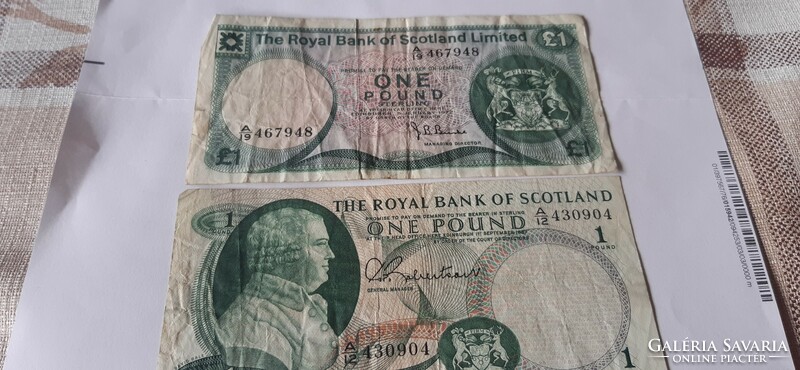 Skót 1 fontos bankjegyek forgalomból kivontak