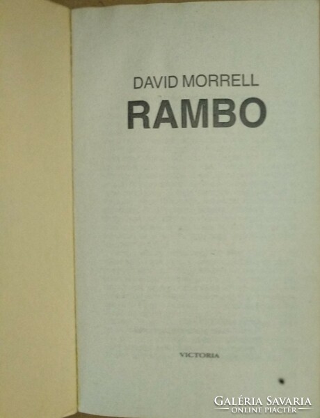 Morrell: Rambo, ajánljon!