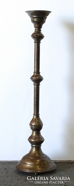 1K606 antique large copper church candle holder 99 cm