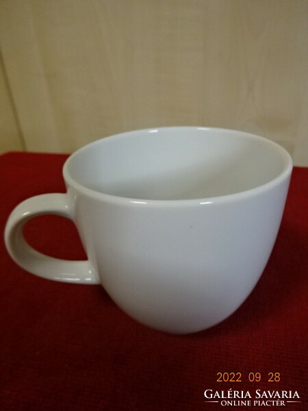 White porcelain coffee cup, diameter 8 cm. He has! Jokai.
