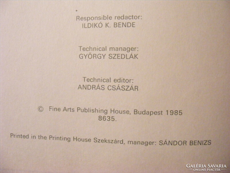 Határidő napló 1986 - Képzőművészeti Alap