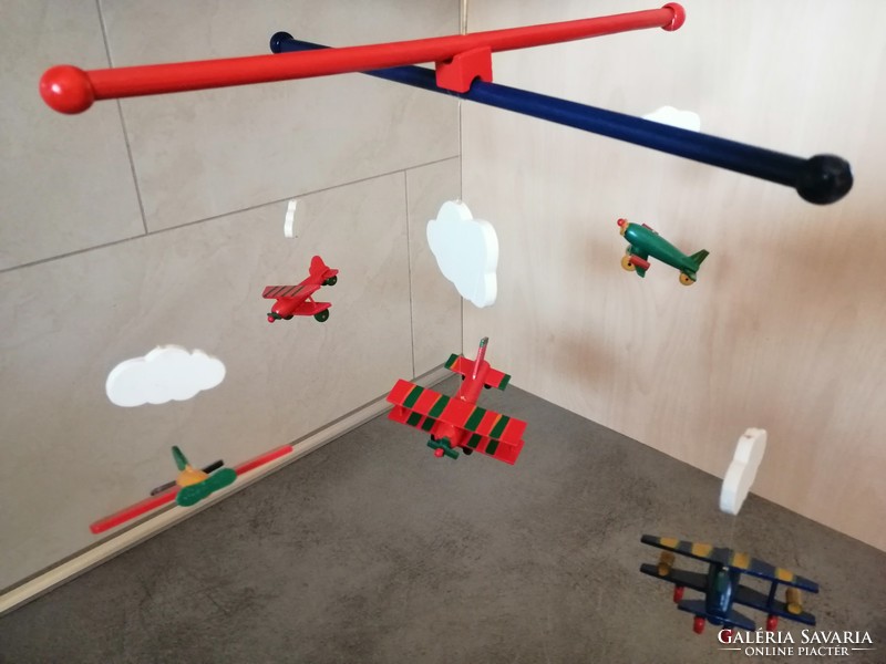 Children's room decoration, airplane rotating