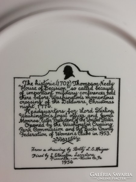 American commemorative plate, decorative plate