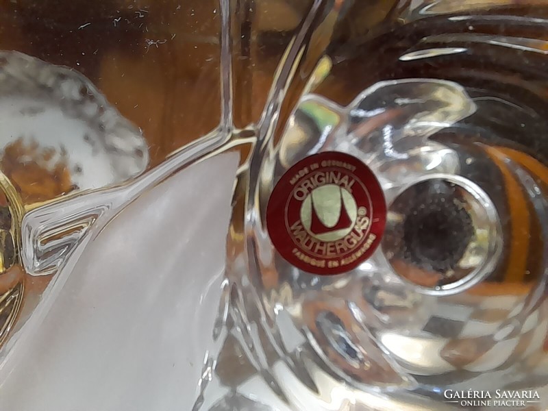 German tulip crystal glass goblet.