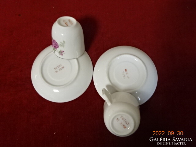 Kínai porcelán két darab kávéscsésze + alátét. Vanneki! Jókai.