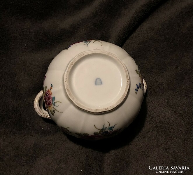 Antique Viennese bowl with handles, dish!