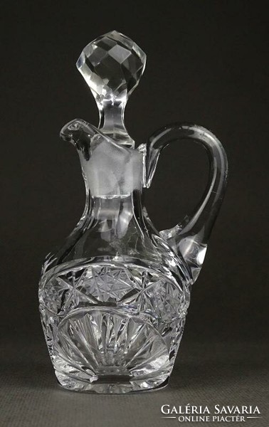 1K663 beautiful small crystal oil pourer 12.5 Cm