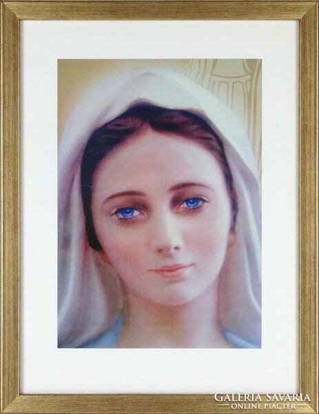 1K695 picture of the Virgin Mary in a gilded frame 30 x 23 cm
