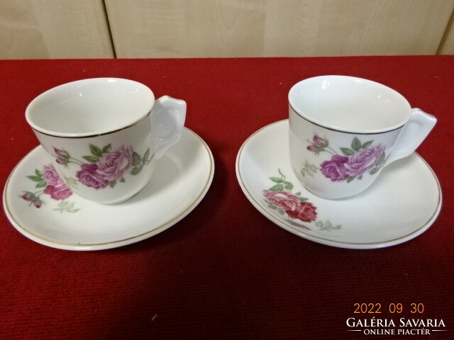 Kínai porcelán két darab kávéscsésze + alátét. Vanneki! Jókai.