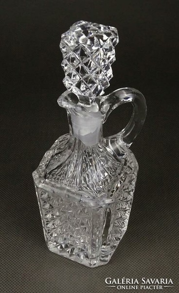 1K664 Gyönyörű kisméretű dugós üveg kiöntő 16.5 cm