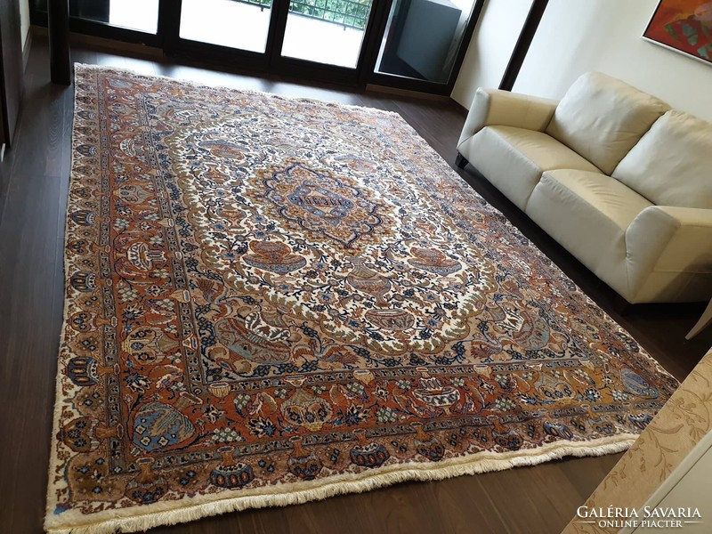 Eredeti kashmar 250x350 kézi csomózású gyapjú perzsa szőnyeg MM_85