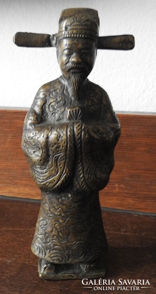 Ancient oriental bronze statue - sage